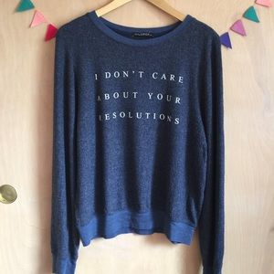 Wildfox navy blue sweatshirt